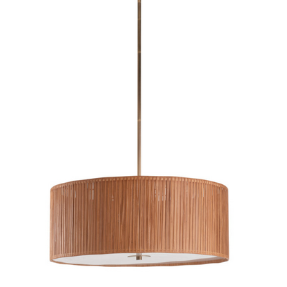 Avondale Rattan Shade Brown Pendant