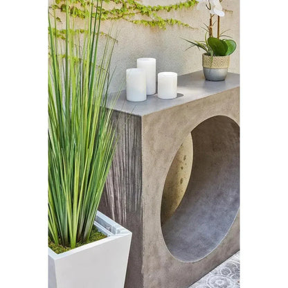 Avva Fiber Reinforced Concrete Sofa Table-Outdoor Console Tables-Urbia-LOOMLAN