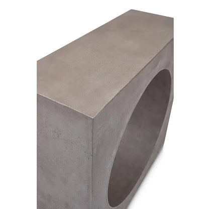 Avva Fiber Reinforced Concrete Sofa Table-Outdoor Console Tables-Urbia-LOOMLAN