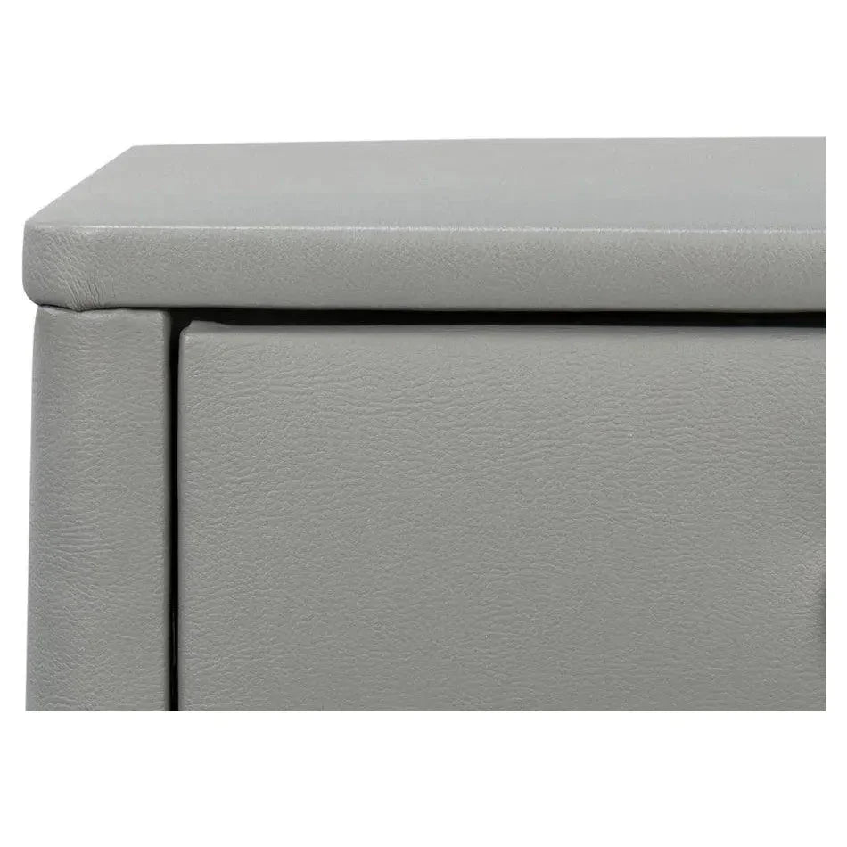 Avvolto Mdf Grey 3 Drawer Night Stand - LOOMLAN - Nightstands
