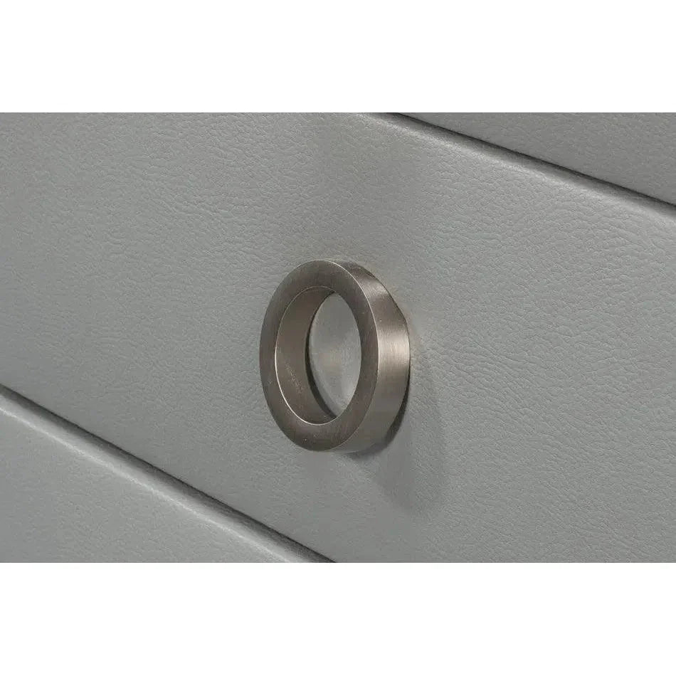 Avvolto Mdf Grey 3 Drawer Night Stand - LOOMLAN - Nightstands