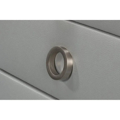 Avvolto Mdf Grey 3 Drawer Night Stand - LOOMLAN - Nightstands