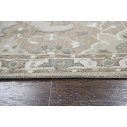 Awad Central Medallion Tan Large Area Rugs - LOOMLAN - LOOMLAN - Area Rugs