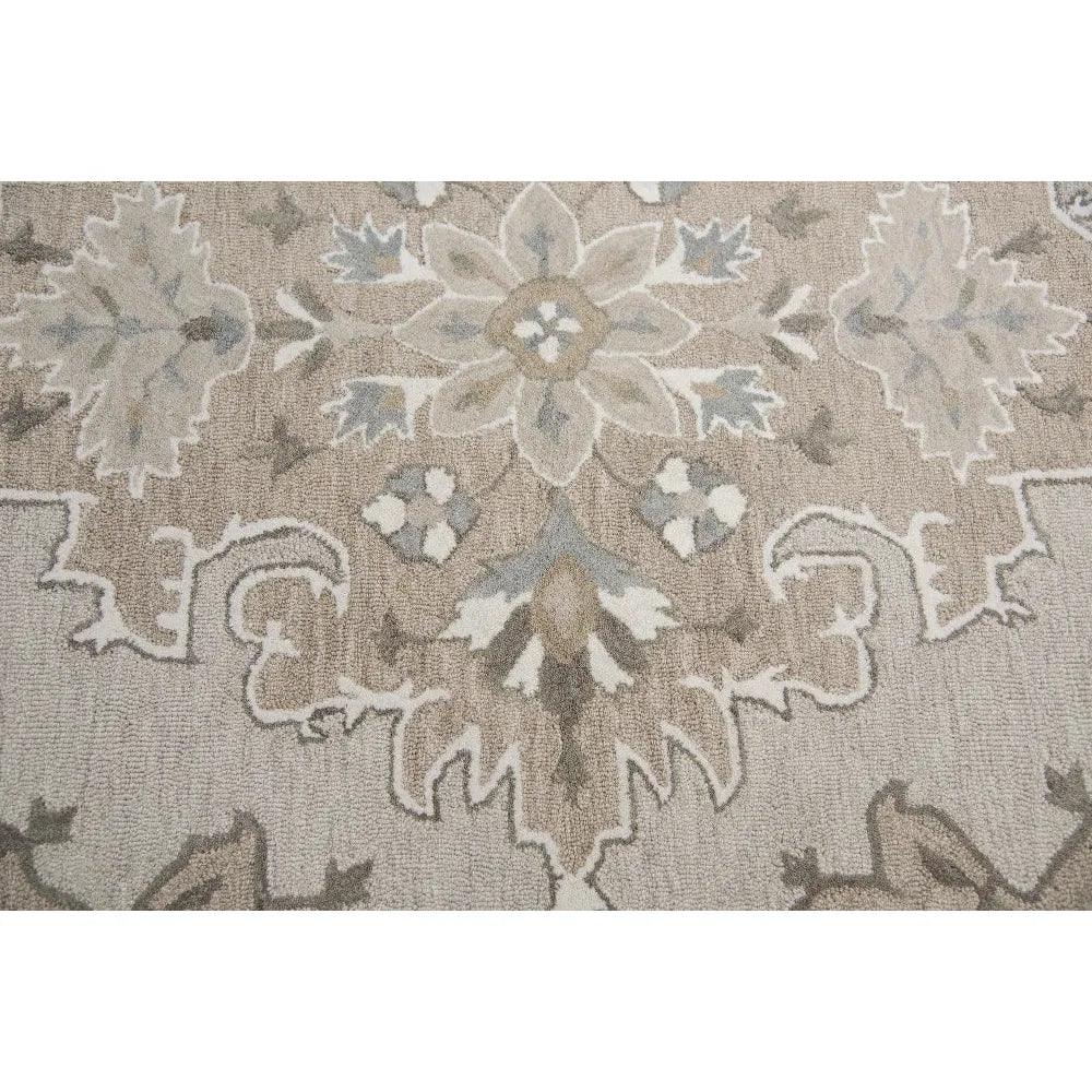 Awad Central Medallion Tan Large Area Rugs - LOOMLAN - LOOMLAN - Area Rugs