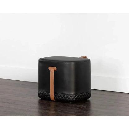 Axio Leather Rectangular Ottoman - LOOMLAN - SUNPAN - Ottomans