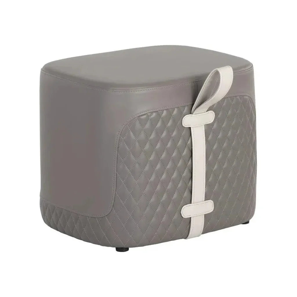 Axio Leather Rectangular Ottoman - LOOMLAN - SUNPAN - Ottomans