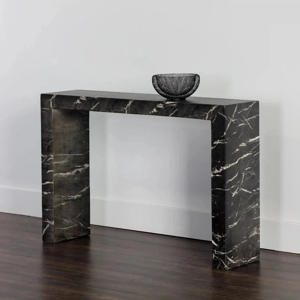 Axle SleekConcrete Outdoor Console Table-Outdoor Console Tables-SUNPAN-LOOMLAN