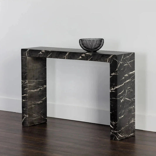Axle SleekConcrete Outdoor Console Table-Outdoor Console Tables-SUNPAN-LOOMLAN