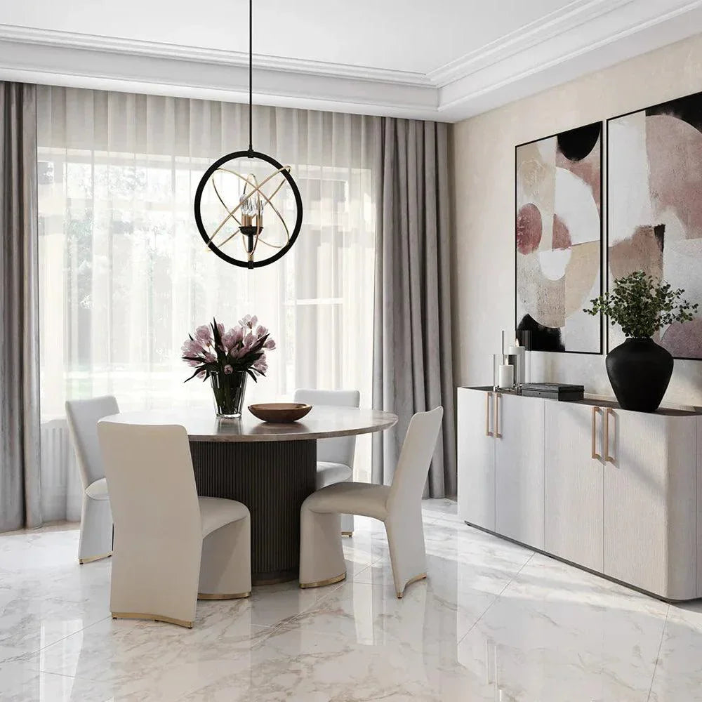 Ayala Chandelier Modern Black Fixture - LOOMLAN - SUNPAN - Chandeliers