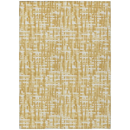 Ayani Gold Washable Indoor-Outdoor Rug-Outdoor Rugs-LOOMLAN Rugs-2'6" x 3'10"-LOOMLAN