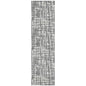 Ayani Gray Washable Indoor-Outdoor Rug-Outdoor Rugs-LOOMLAN Rugs-2'3" x 7'6"-LOOMLAN
