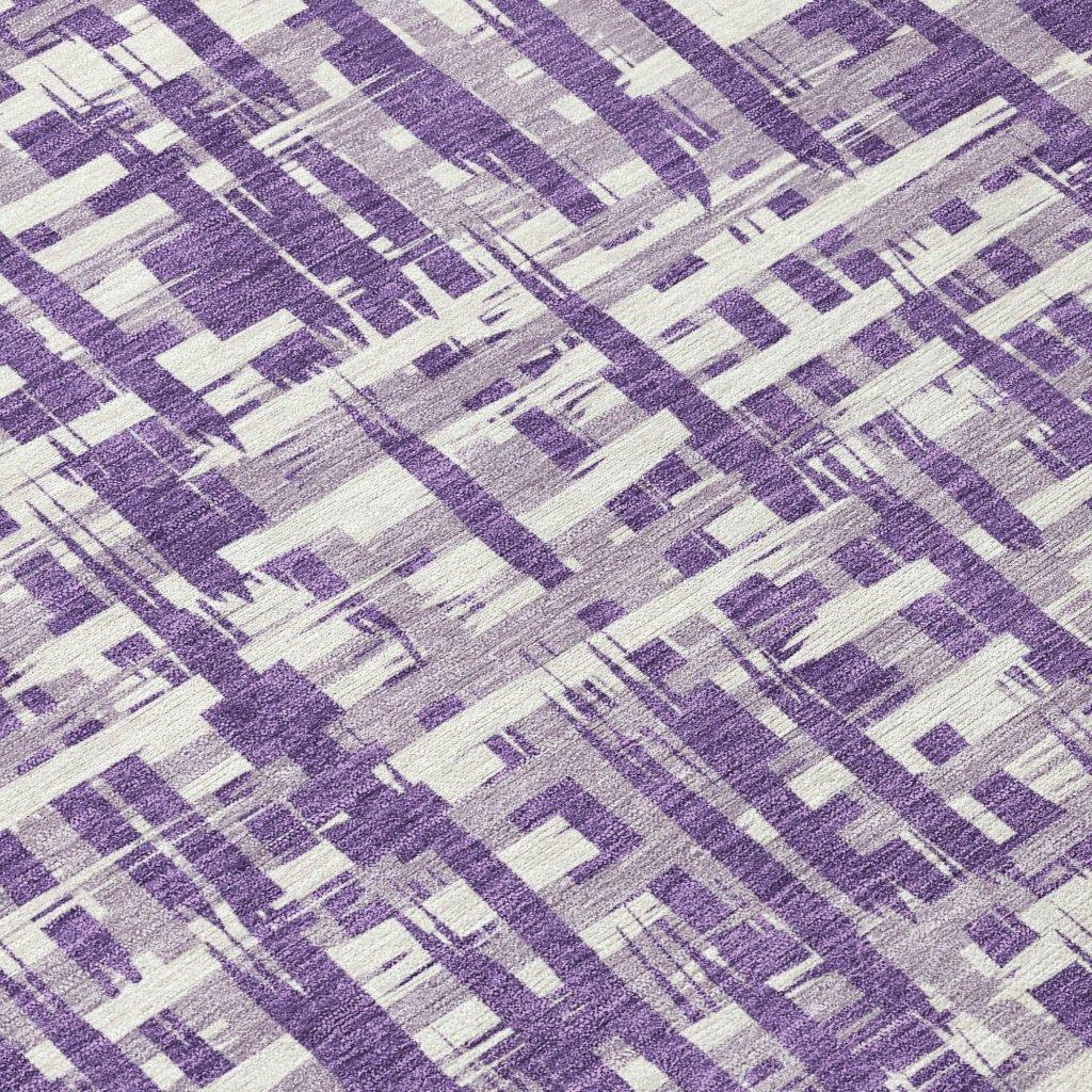 Ayani Purple Washable Indoor-Outdoor Rug-Outdoor Rugs-LOOMLAN Rugs-LOOMLAN