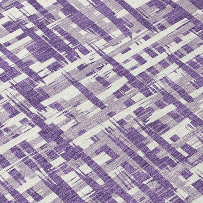 Ayani Purple Washable Indoor-Outdoor Rug-Outdoor Rugs-LOOMLAN Rugs-LOOMLAN