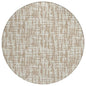 Ayani Tan Washable Indoor-Outdoor Rug-Outdoor Rugs-LOOMLAN Rugs-8' x 8'-LOOMLAN