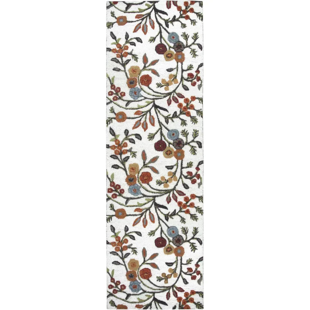 Ayat White Round Area Rugs For Dining Room - LOOMLAN - LOOMLAN - Area Rugs