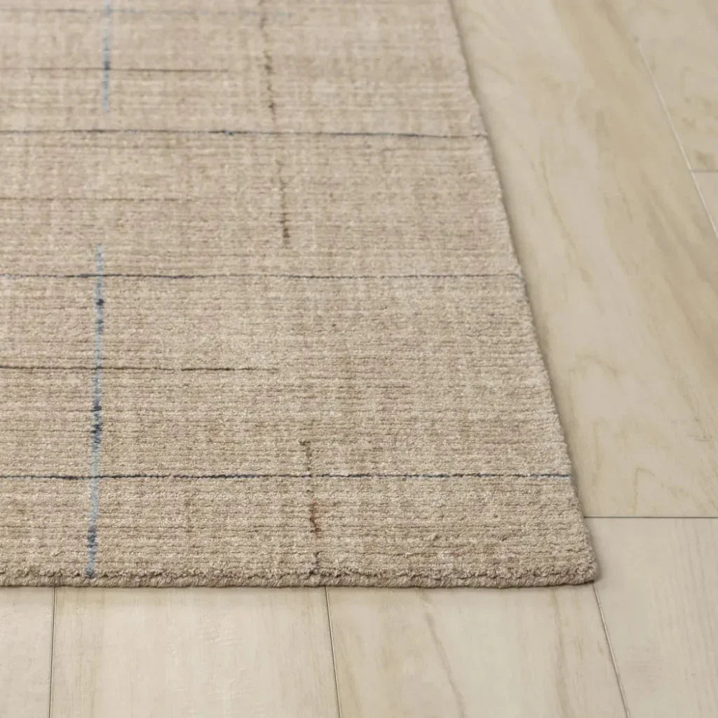 Ayon Solid Beige Area Rugs For Living Room - LOOMLAN - LOOMLAN - Area Rugs