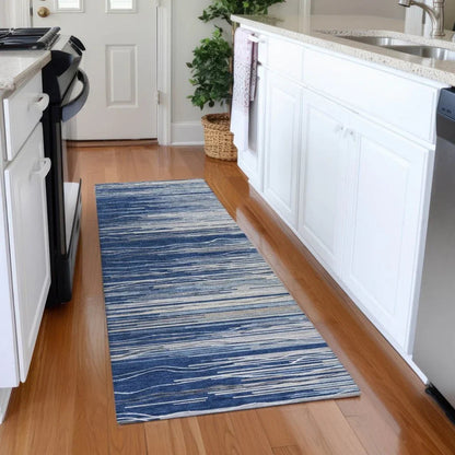 Ayra Blue Washable Indoor-Outdoor Rug-Outdoor Rugs-LOOMLAN Rugs-LOOMLAN