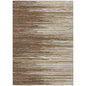 Ayra Brown Washable Indoor-Outdoor Rug-Outdoor Rugs-LOOMLAN Rugs-2'6" x 3'10"-LOOMLAN