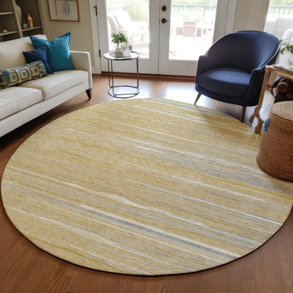 Ayra Gold Washable Indoor-Outdoor Rug-Outdoor Rugs-LOOMLAN Rugs-LOOMLAN