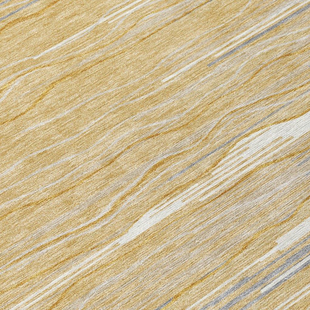 Ayra Gold Washable Indoor-Outdoor Rug-Outdoor Rugs-LOOMLAN Rugs-LOOMLAN