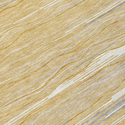 Ayra Gold Washable Indoor-Outdoor Rug-Outdoor Rugs-LOOMLAN Rugs-LOOMLAN