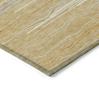 Ayra Gold Washable Indoor-Outdoor Rug-Outdoor Rugs-LOOMLAN Rugs-LOOMLAN