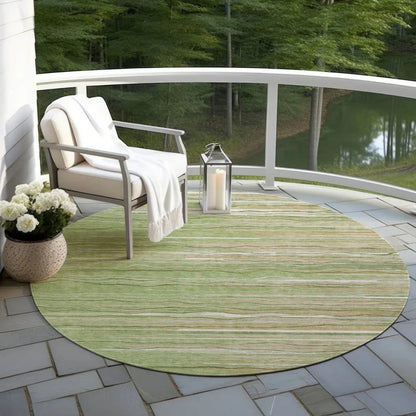 Ayra Green Washable Indoor-Outdoor Rug-Outdoor Rugs-LOOMLAN Rugs-LOOMLAN