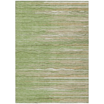 Ayra Green Washable Indoor-Outdoor Rug-Outdoor Rugs-LOOMLAN Rugs-2'6" x 3'10"-LOOMLAN