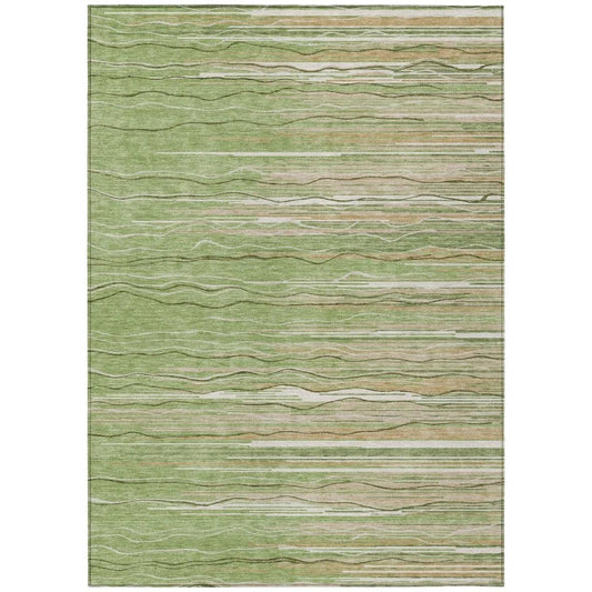 Ayra Green Washable Indoor-Outdoor Rug-Outdoor Rugs-LOOMLAN Rugs-2'6" x 3'10"-LOOMLAN