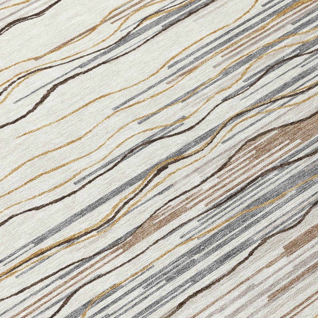 Ayra Ivory Washable Indoor-Outdoor Rug-Outdoor Rugs-LOOMLAN Rugs-LOOMLAN