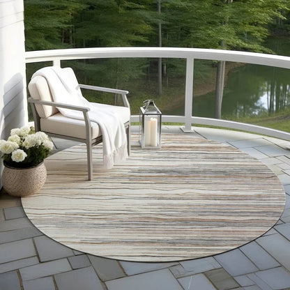 Ayra Ivory Washable Indoor-Outdoor Rug-Outdoor Rugs-LOOMLAN Rugs-LOOMLAN