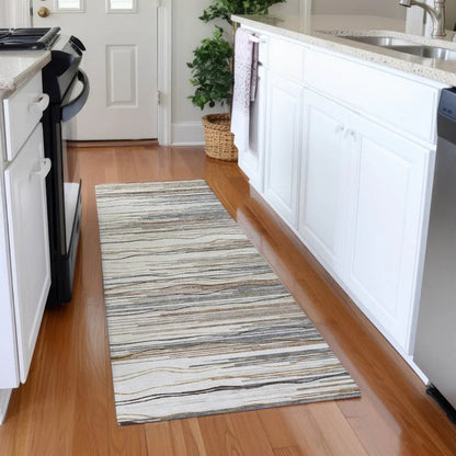 Ayra Ivory Washable Indoor-Outdoor Rug-Outdoor Rugs-LOOMLAN Rugs-LOOMLAN