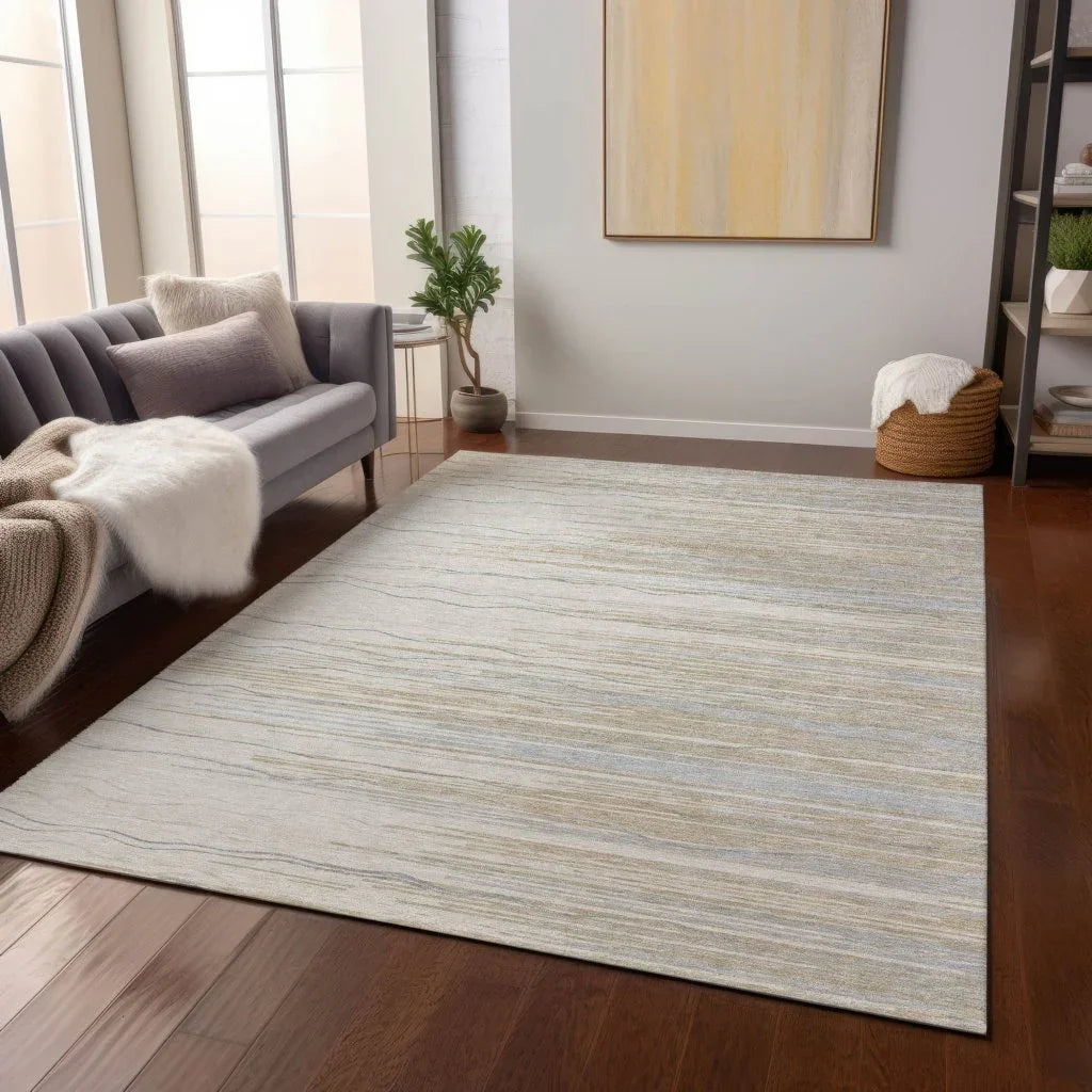 Ayra Linen Washable Indoor-Outdoor Rug-Outdoor Rugs-LOOMLAN Rugs-LOOMLAN