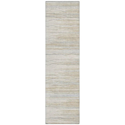 Ayra Linen Washable Indoor-Outdoor Rug-Outdoor Rugs-LOOMLAN Rugs-2'3" x 7'6"-LOOMLAN