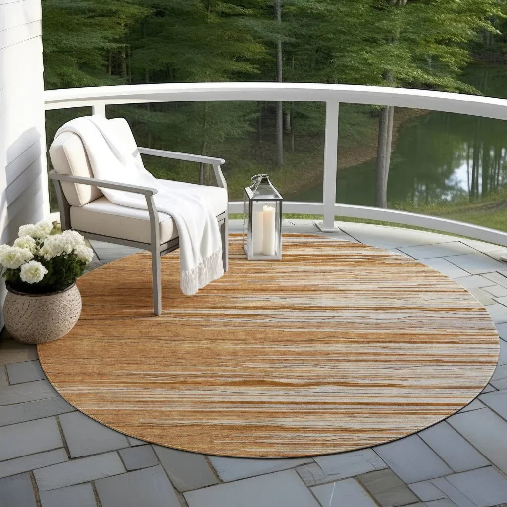 Ayra Orange Washable Indoor-Outdoor Rug-Outdoor Rugs-LOOMLAN Rugs-LOOMLAN