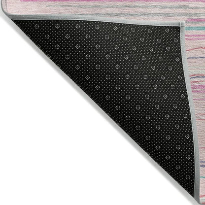 Ayra Pink Washable Indoor-Outdoor Rug-Outdoor Rugs-LOOMLAN Rugs-LOOMLAN