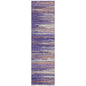 Ayra Purple Washable Indoor-Outdoor Rug-Outdoor Rugs-LOOMLAN Rugs-2'3" x 7'6"-LOOMLAN