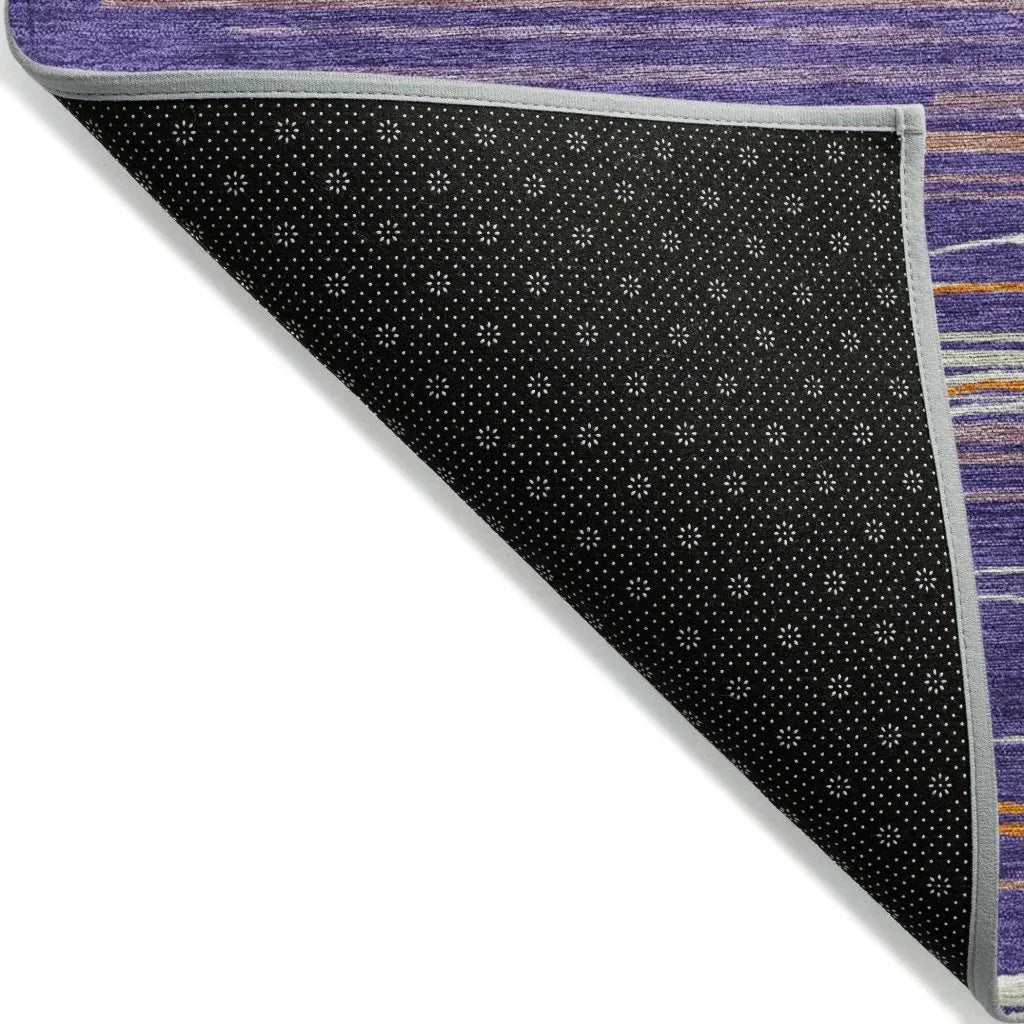 Ayra Purple Washable Indoor-Outdoor Rug-Outdoor Rugs-LOOMLAN Rugs-LOOMLAN