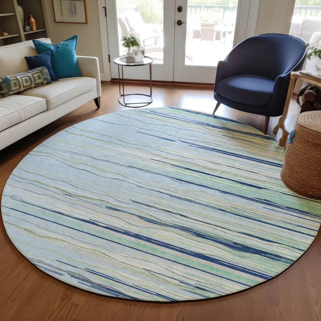 Ayra Sky Washable Indoor-Outdoor Rug-Outdoor Rugs-LOOMLAN Rugs-LOOMLAN