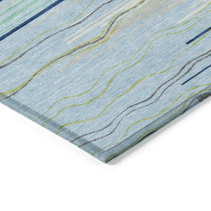 Ayra Sky Washable Indoor-Outdoor Rug-Outdoor Rugs-LOOMLAN Rugs-LOOMLAN
