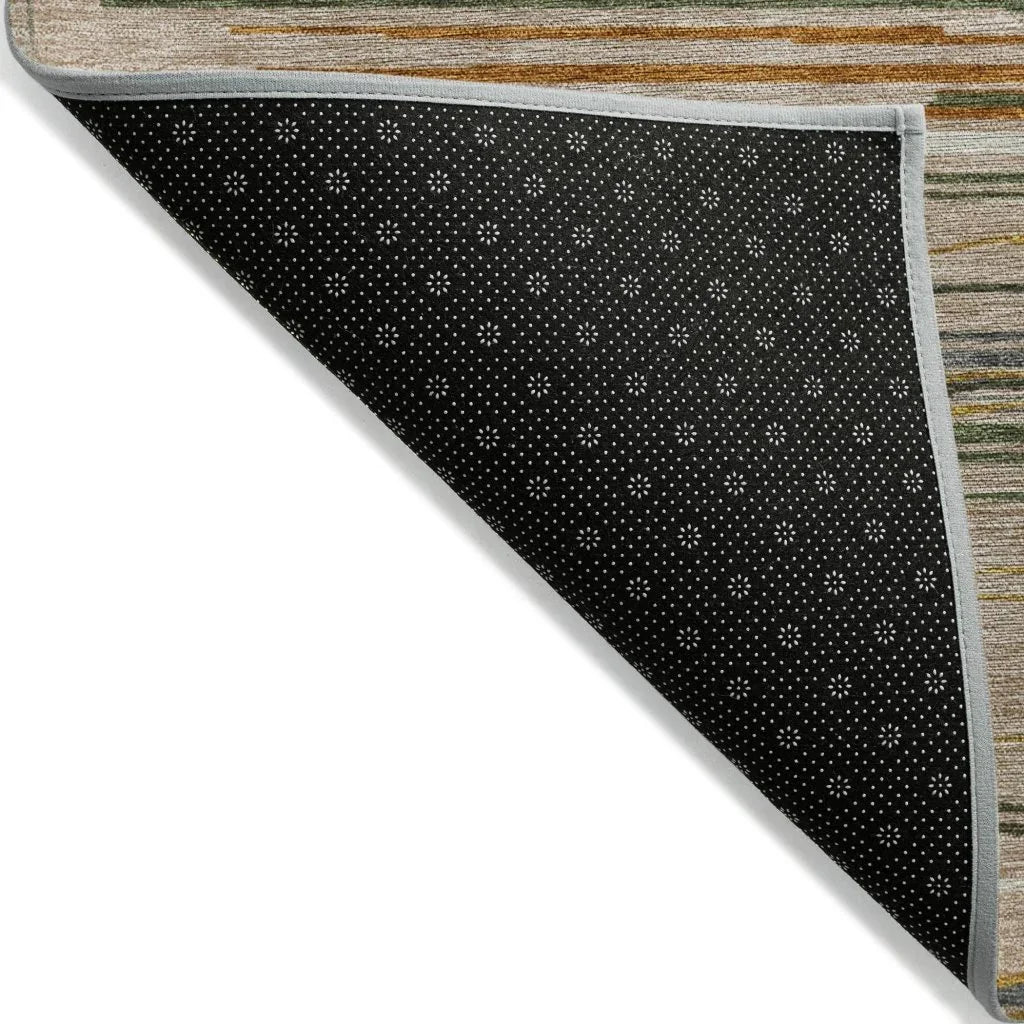 Ayra Taupe Washable Indoor-Outdoor Rug-Outdoor Rugs-LOOMLAN Rugs-LOOMLAN