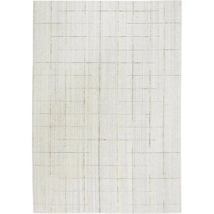 Ayur Solid Ivory Area Rugs For Living Room - LOOMLAN - LOOMLAN - Area Rugs