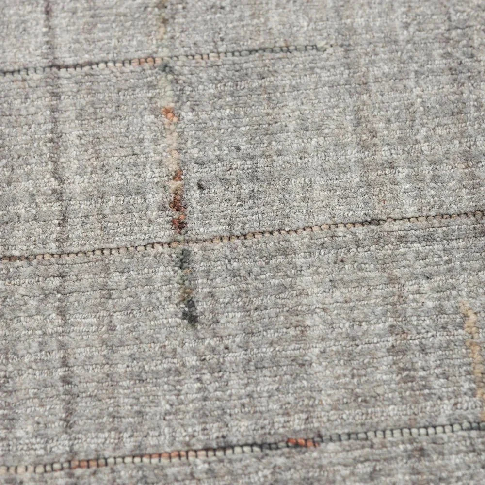 Azal Solid Gray Area Rugs For Living Room - LOOMLAN - LOOMLAN - Area Rugs