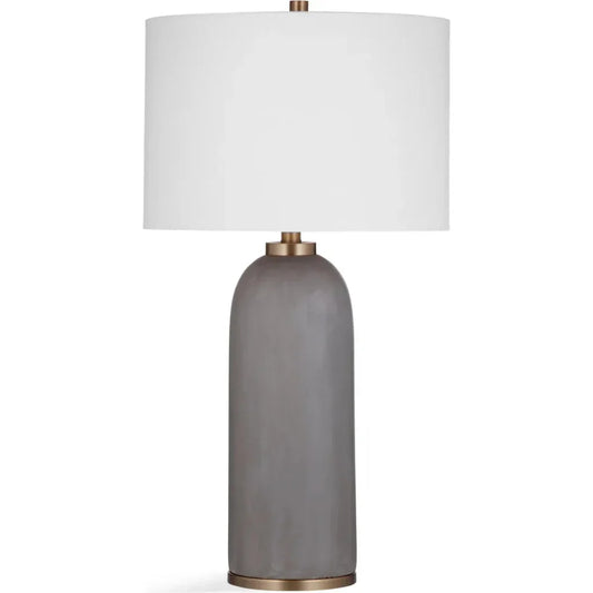 Azalea Concrete and Metal Grey Table Lamp - LOOMLAN - Bassett Mirror - Table Lamps