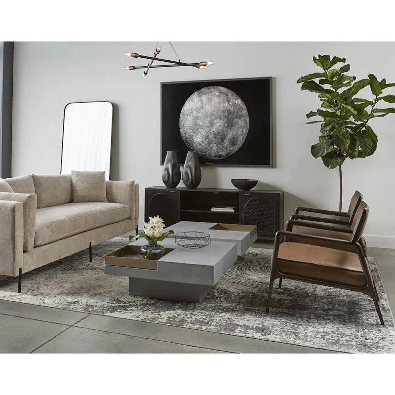 Aziza Media Console & Cabinet Brass Handles - LOOMLAN - SUNPAN - TV Stands & Media Centers