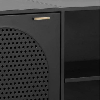 Aziza Media Console & Cabinet Brass Handles - LOOMLAN - SUNPAN - TV Stands & Media Centers