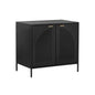 Aziza Nightstand Iron With Brass Handles - LOOMLAN - SUNPAN - Nightstands