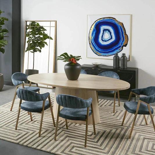 Aziza Sideboard Metal With Brass Handles - LOOMLAN - SUNPAN - Sideboards