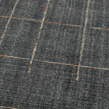Azor Solid Charcoal Area Rugs For Living Room - LOOMLAN - LOOMLAN - Area Rugs