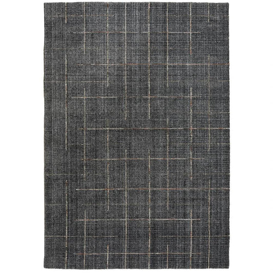 Azor Solid Charcoal Area Rugs For Living Room - LOOMLAN - LOOMLAN - Area Rugs